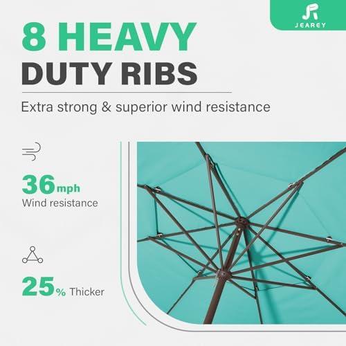 Enjoying Shade and Style: ‌Review of the JEAREY 12 FT Umbrella